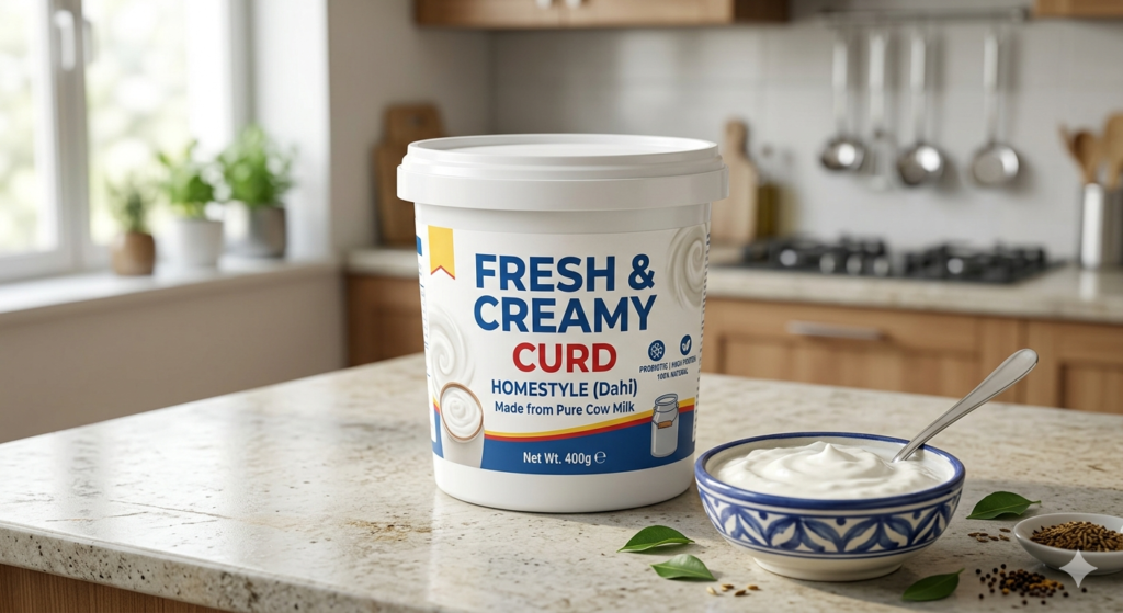 Fresh & Creamy Curd (Dahi) – Made from Pure Cow Milk