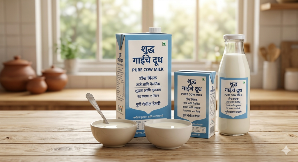 Fresh Pure Cow Milk – Farm Fresh & Naturally Nutritious